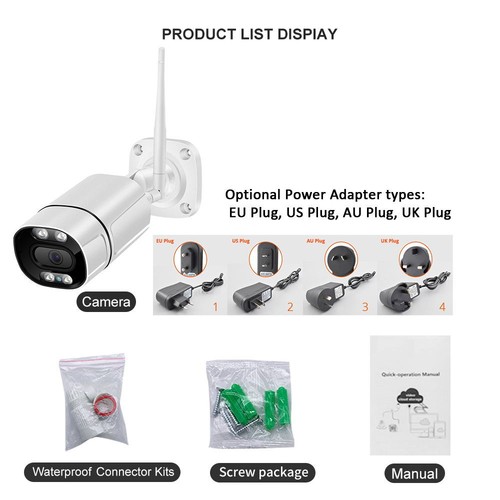 5MP Wireless Wifi Bullet IP Camera IR Dual Lights Outdoor 2 Way Audio H.265 IP66 - Picture 12 of 12