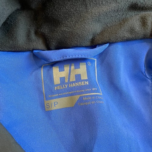 Helly Hansen Jacket Mens Small Hooded Parka Helly Tech Blue Mammoth Recco B1 - Picture 8 of 15