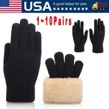 Men Women Merino Wool Knit Liner Gloves Finger/Fingerless/Touchscreen Lot