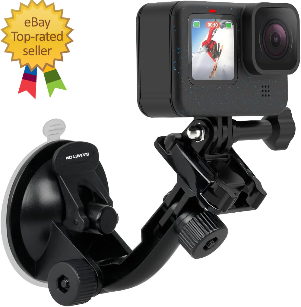 Suction Cup Mount Compatible with Gopro Hero 13, 12, 11, 10, 9,