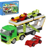 Kit Costruzione Trasportatore Auto, Doppio Strato Struttura Trasportatore Camion e Rimorchio B