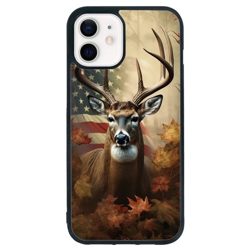 Hard TPU Cover american deer hunting design For iPhone SE XS XR Max 5 6 7 8 Plus - Picture 2 of 25