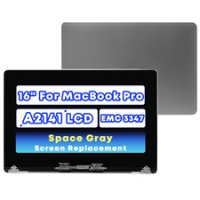 For MacBook Pro 16" 2019 A2141 EMC 3347 LCD Screen Display Assembly Space Gray