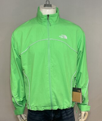 The North Face Tek Piping Full Zip Green Wind Jacket Size Small