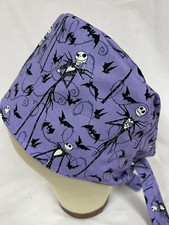 Men/Women Surgical Scrub Cap Lined Skeleton Holiday 100 Cotton