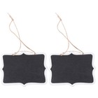 20 Pcs Message Board Wooden Plaques Decorative Hanging Blackboard