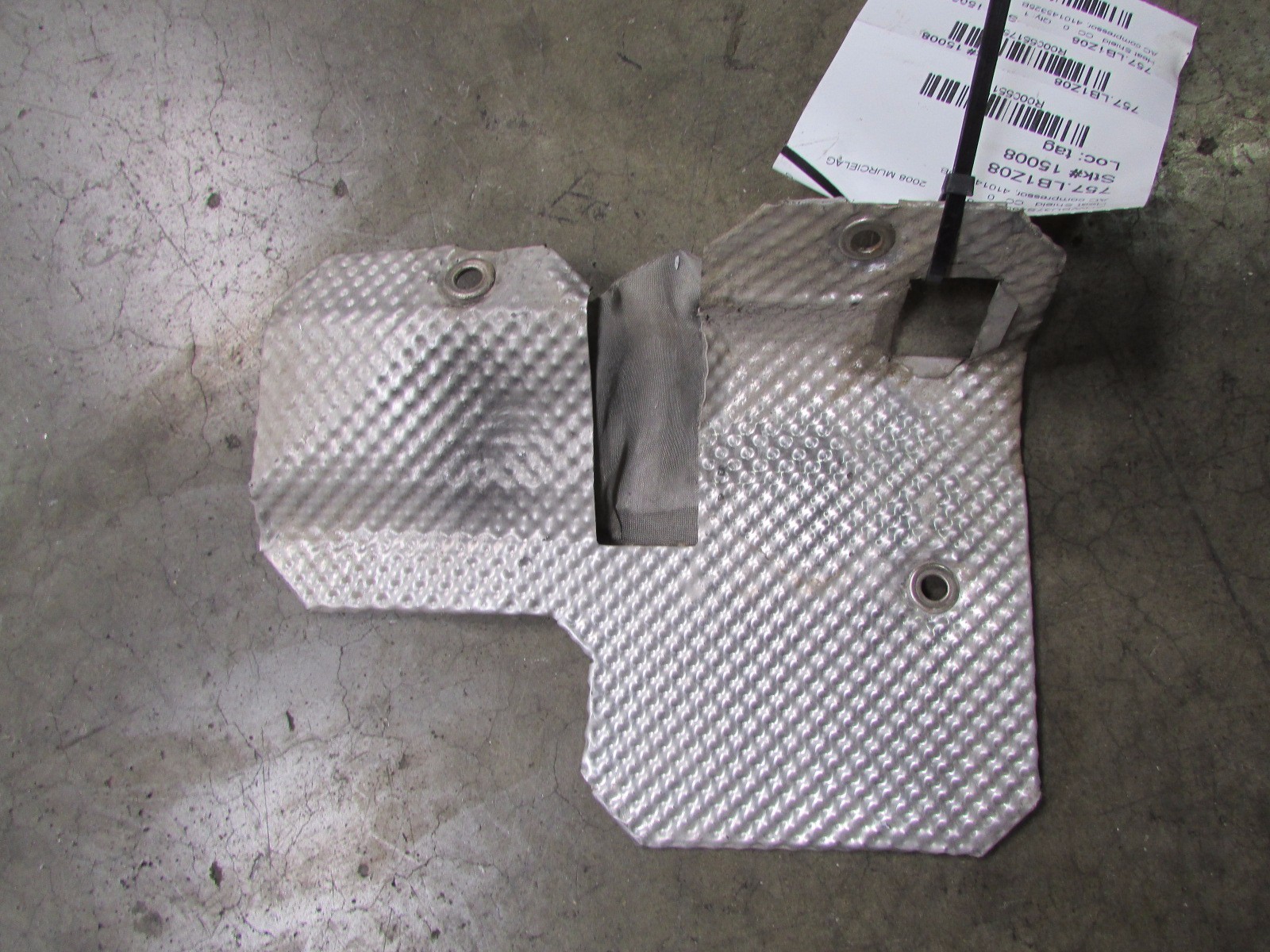 Lamborghini Murcielago LP640, AC Compressor Heat Shield, P/N 410145325B