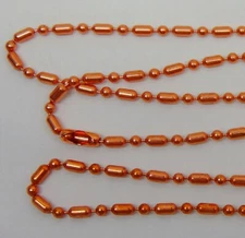 25 ft  COPPER Ball Chain ~ Bar + Ball Bead 3.2mm + 25 Connectors Made in USA #6