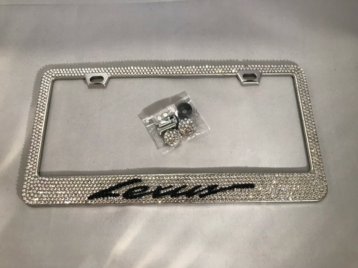 Bling License Plate Frames Buy Diamond Black Metal Bling License Plate