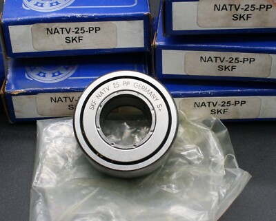 One (1) SKF NATV 25 PP Track Roller Cam Follower Bearing 25 MM ID Germany NEW