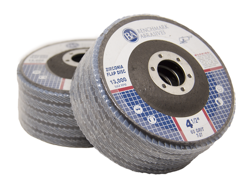 Confezione 200 Mole 4,5" x 7/8" Professionali 60 Grana Zirconia Flap Disc T27 - Foto 2 di 5