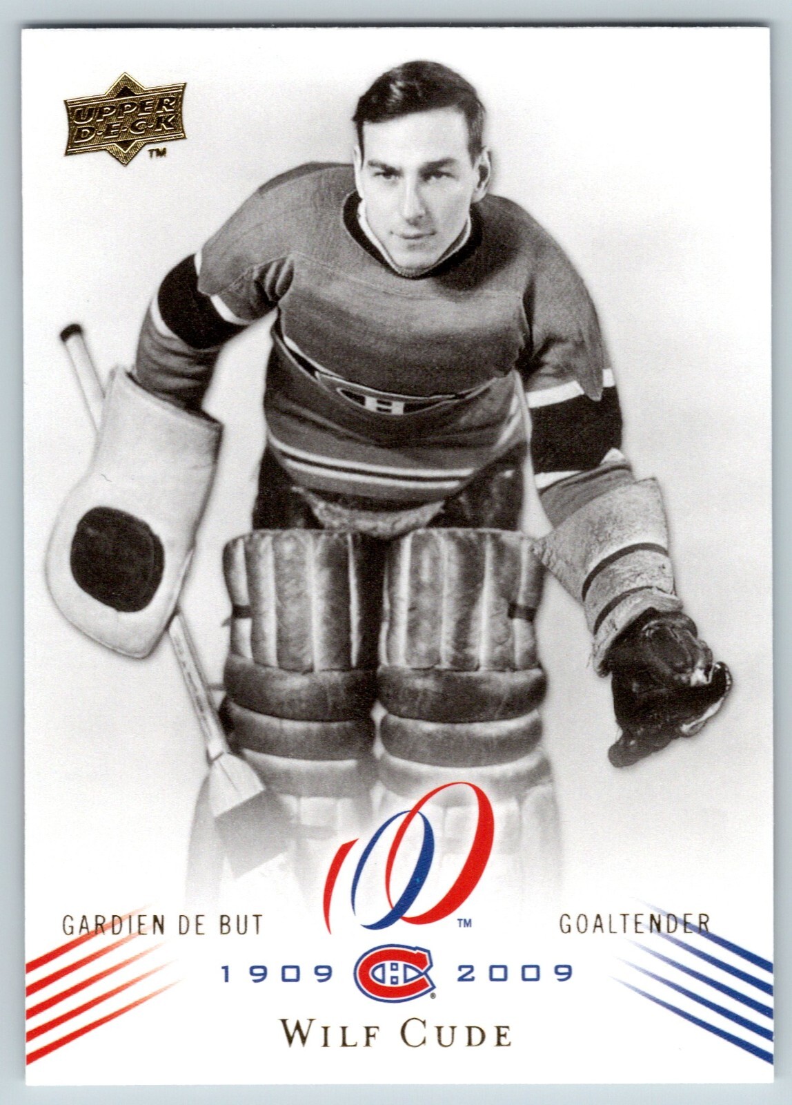 WILF CUDE 2008-09 UPPER DECK MONTREAL CANADIENS CENTENNIAL 08-09 NO 86 ...