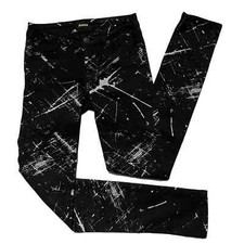 Hudson Girls Paint Splatter Black Jeans 12