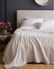 NWT QUINCE VINTAGE WASH EUROPEAN LINEN BED CO...
