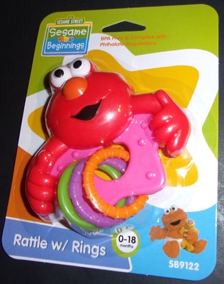 sesame beginnings rattle with rings
