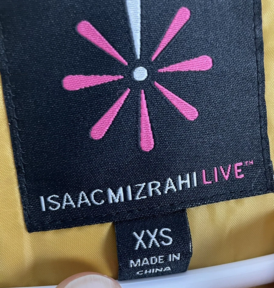 Chaqueta Abrigo Jackie O Isaac Mizrahi Bronceado Vivo Suave Largo Medio Manga 3/4 Talla XXS Foto 3 de 4