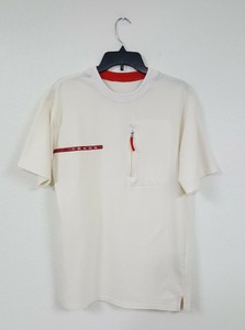 prada t shirt red logo