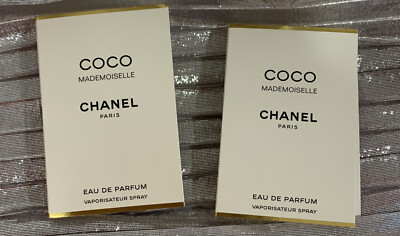 Chanel- COCO MADEMOISELLE - 2 Eau De Parfum Spray Samples 0.05 Oz