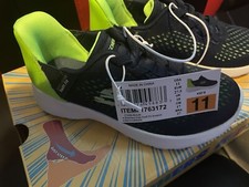 Brand New Skechers Kids' Hands Free Swift Fit Sneaker Navy / Green Color Size 11