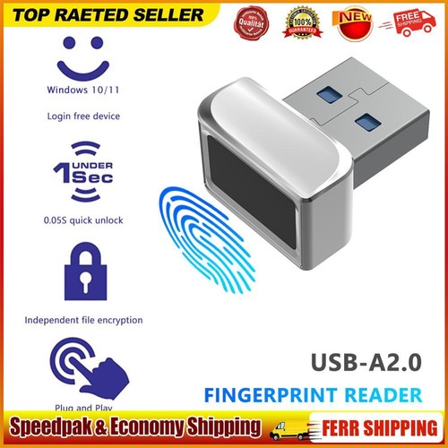 USB Fingerprint Unlock Module Safe MinI Biometric Scanner Padlock for Laptops PC