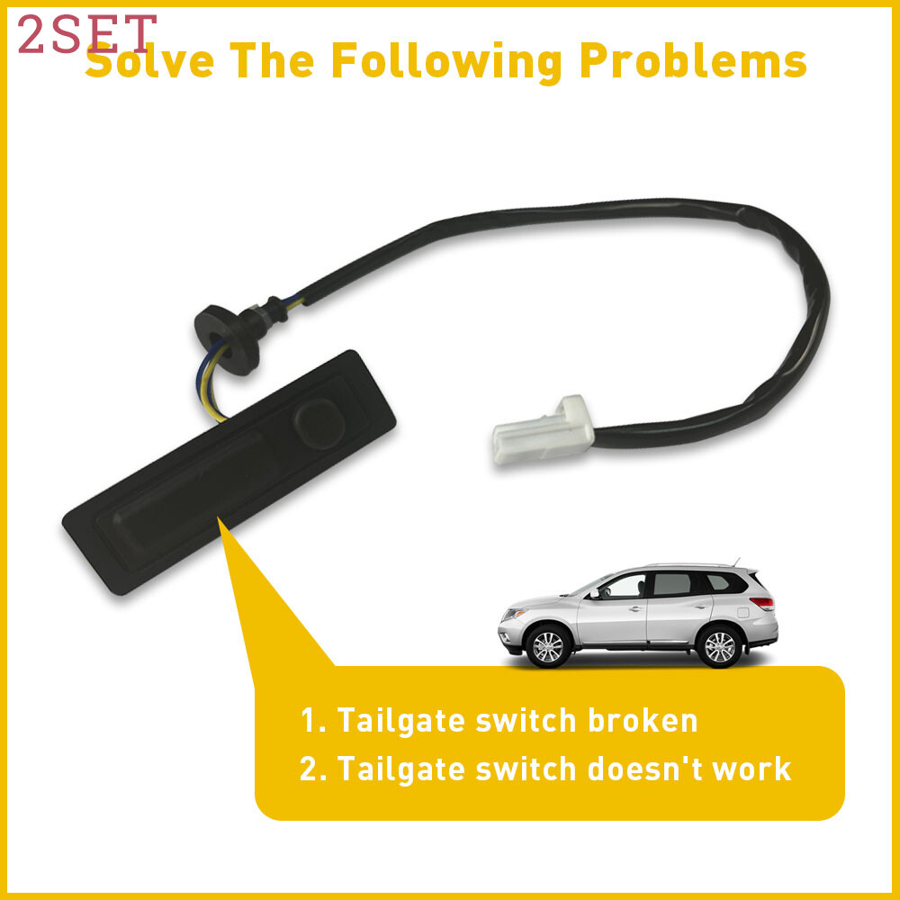 2set Trunk Lid Release Switch Button Fit For 2013-2019 Nissan Pathfinder 253803J