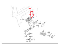 Griff Mercedes-Benz original Heckklappe Heckklappenschloss A-Klasse W168 Griff Mercedes-Benz original Heckklappe Heckklappenschloss A-Klasse W168
