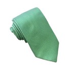 Haines & Bonner of London Modern Silk Neck Tie Geometric Green Men MINT