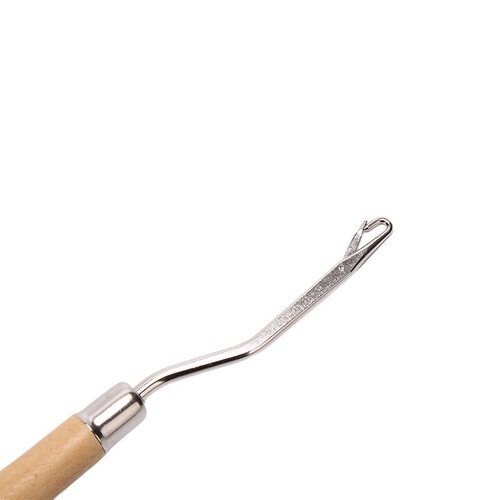 Wooden Handle Crochet Needle Latch Hook Puller Tool For Canvas Rug Mats Mak'$x - Bild 9 von 11