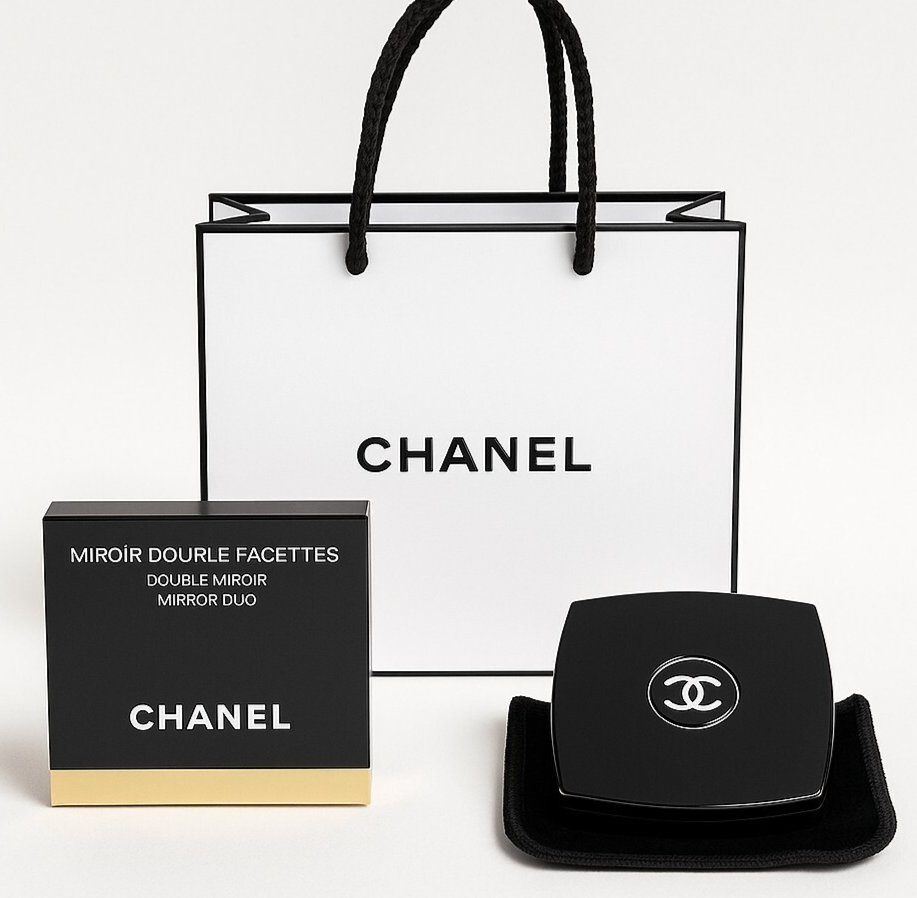 【Chanel】 Miroir Double Facette CHANEL Miroir Double Facettes Mirror Duo - Black for sale