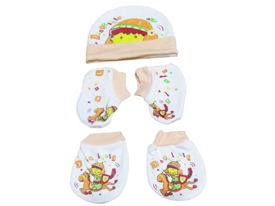 cap mittens booties set