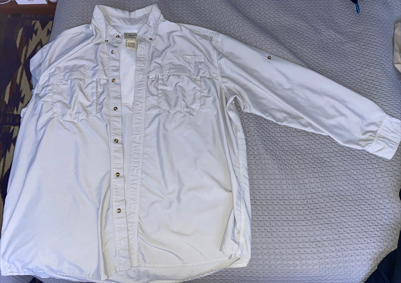LL Bean Gray Button Up Jacket - image 1