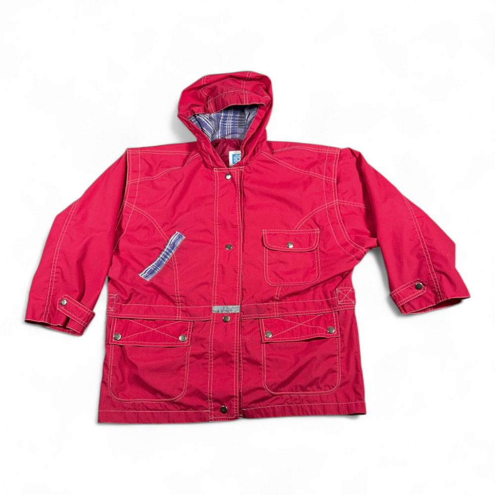 Vintage Basic Outlook Jacket Womens MEDIUM Pink P… - image 1