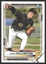 Owen Kellington #BD-120 2021 Bowman Draft Pittsburgh Pirates