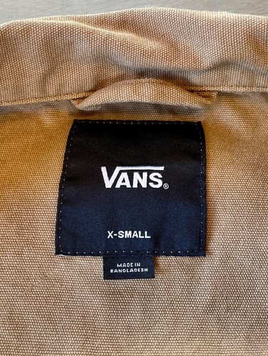 VANS UNISEX Lizzie Armanto Ligero Lona Tareas Abrigo Chaqueta XS Suciedad $75 Nuevo sin Etiquetas - Imagen 16 de 16