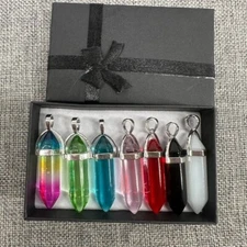 NEW! 7pcs Gift set Bullet Shape Healing Chakra Crystals Manifestation Meditation