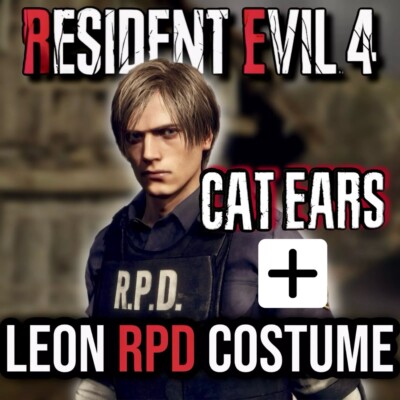 Resident Evil 4 Remake - Leon RPD Costume + Cat Ears Infinite Ammo Unlock