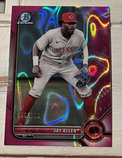 Jay Allen 2022 Bowman Chrome Prospects Fuchsia Lava Refractor /199 Reds