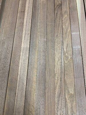 12 Boards,Black Walnut Lumber Cutting Board Wood Blank Kiln Dried 1/2  x 2 x 16 