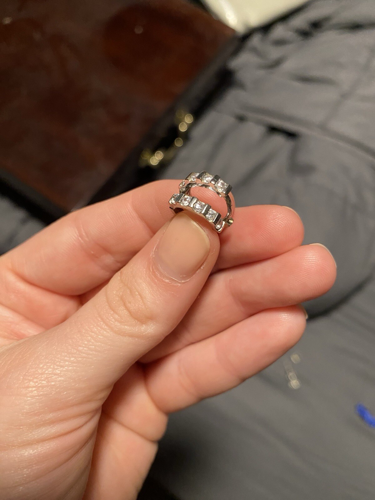 Stainless Steel Earrings with Lab-Grown Diamonds by Kay Jewelry