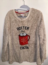 Secret Treasures Hotter than Cocoa Fuzzy Top size Large (12-14)