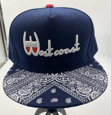 Caller & Sons Blue Westcoast snapback Hat One Size Fits Most New Without Tags