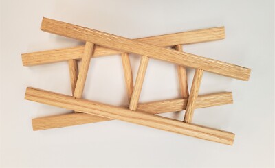 Jalopy Fire Truck 13'' Oak Ladders (2)
