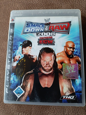 WWE SmackDown vs RAW 2008 Sony PlayStation 3 PS3 / Game / Spiel in OVP