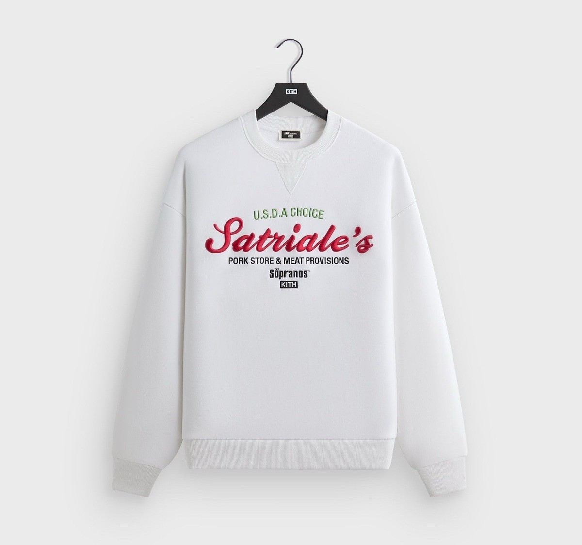 Kith x The Sopranos Satriale's Nelson Crewneck White- Size XL