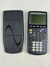 Texas Instruments TI 83 Plus Graphing Calculator Dark Grey Powers On