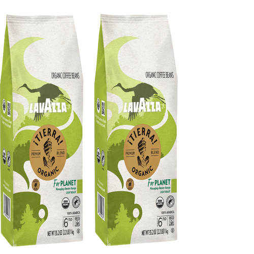 Lavazza Organic iTierra! Whole Bean Coffee Blend,  4.4 Lb (Pack of 2) -Free Ship - Picture 2 of 4