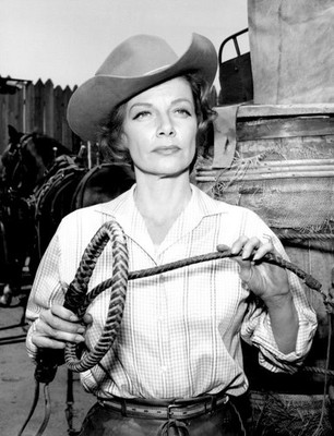 ANN SHERIDAN with a Whip - TV Western Image - 5 x 7 inch Print