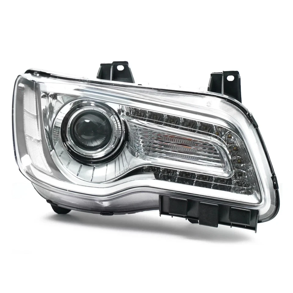 Fit 2017-2022 Chrysler 300 Chrome HID Headlight W/ Adaptive Right Passenger - Imagem 2 de 4