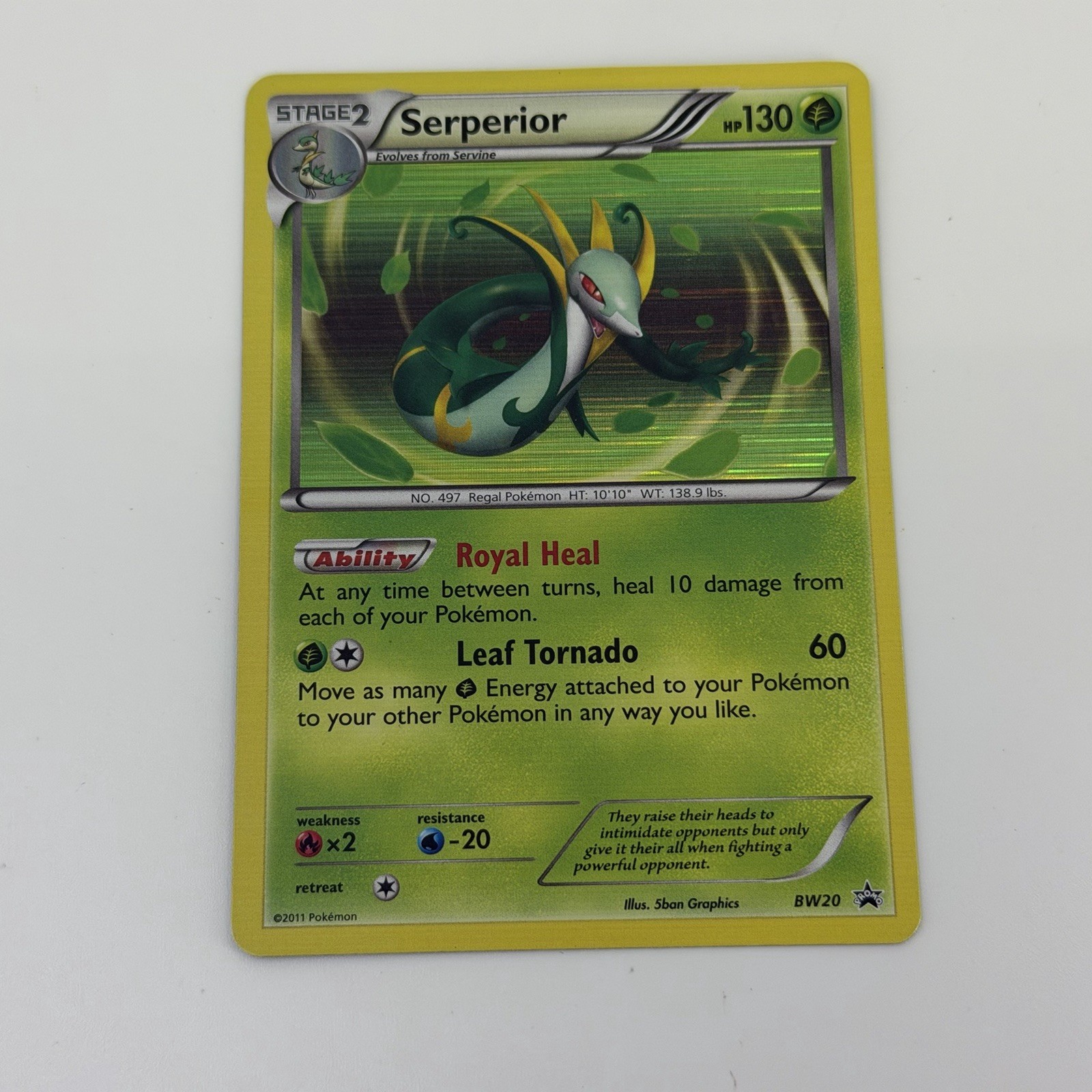 Serperior BW20 Black & White Holo HP Pokémon TCG