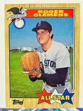 1987 Topps [Base], Roger Clemens, All-Star, Boston Red Sox, #614